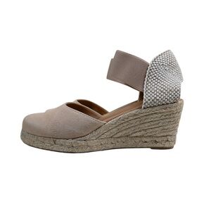 Paseart Women's 39 Espadrille Wedge Elastic Strap